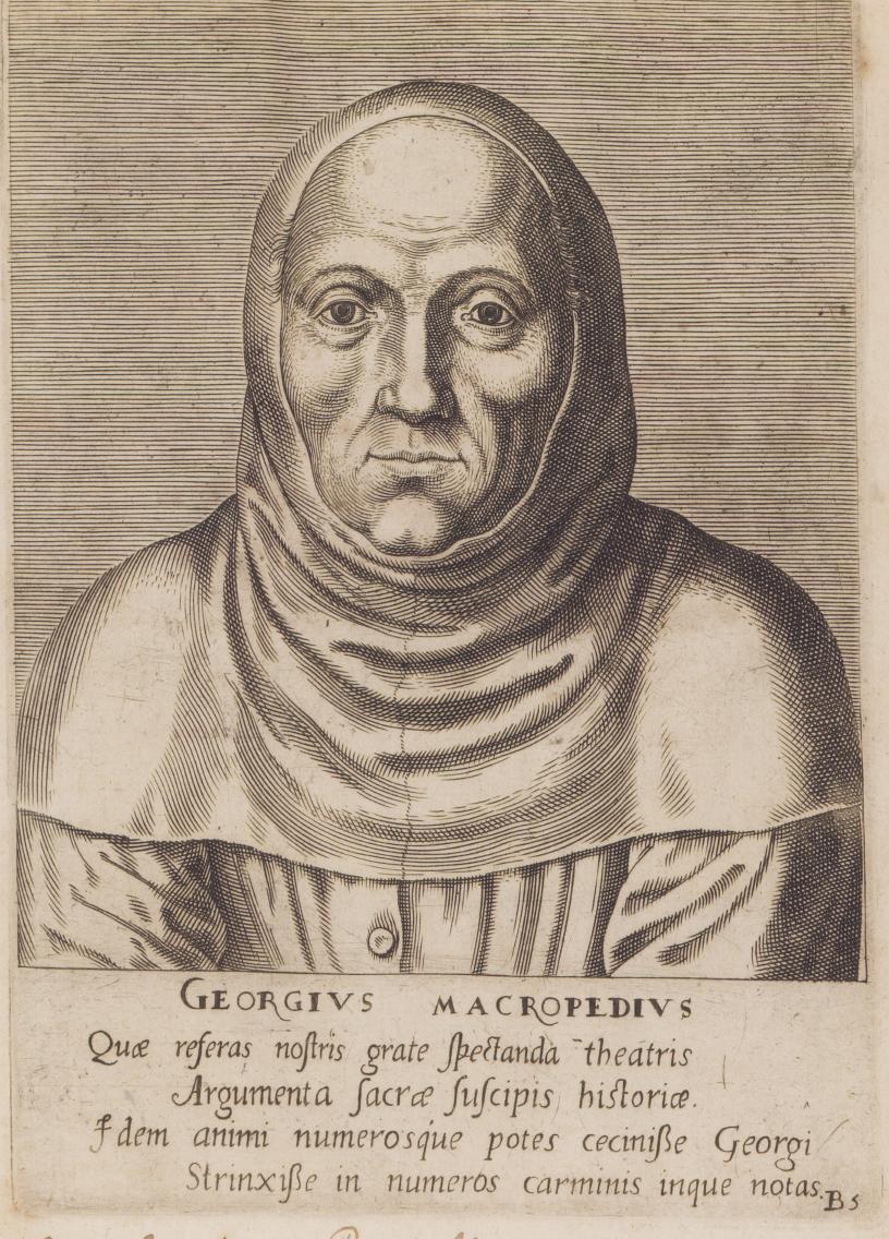 Portret Macropedius Philips Galle